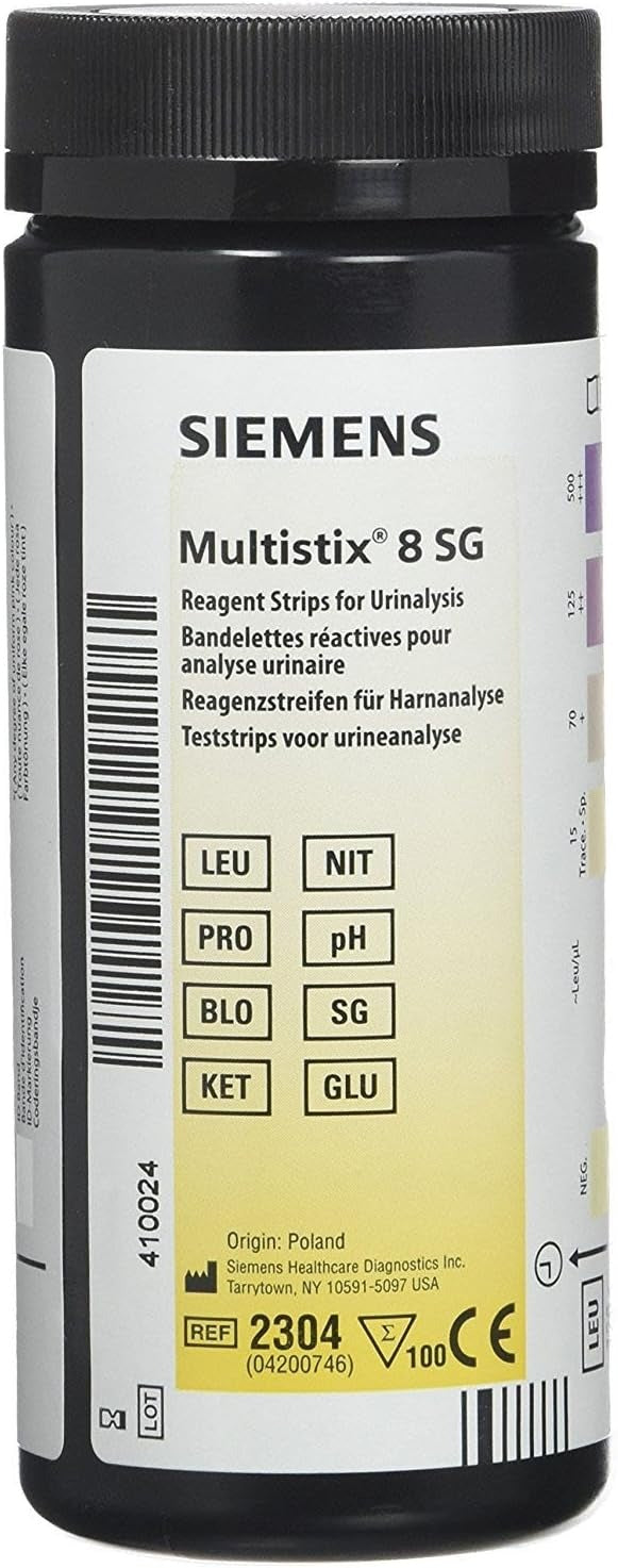 Multistix 8SG - Box of 100 - Urine Test Strips