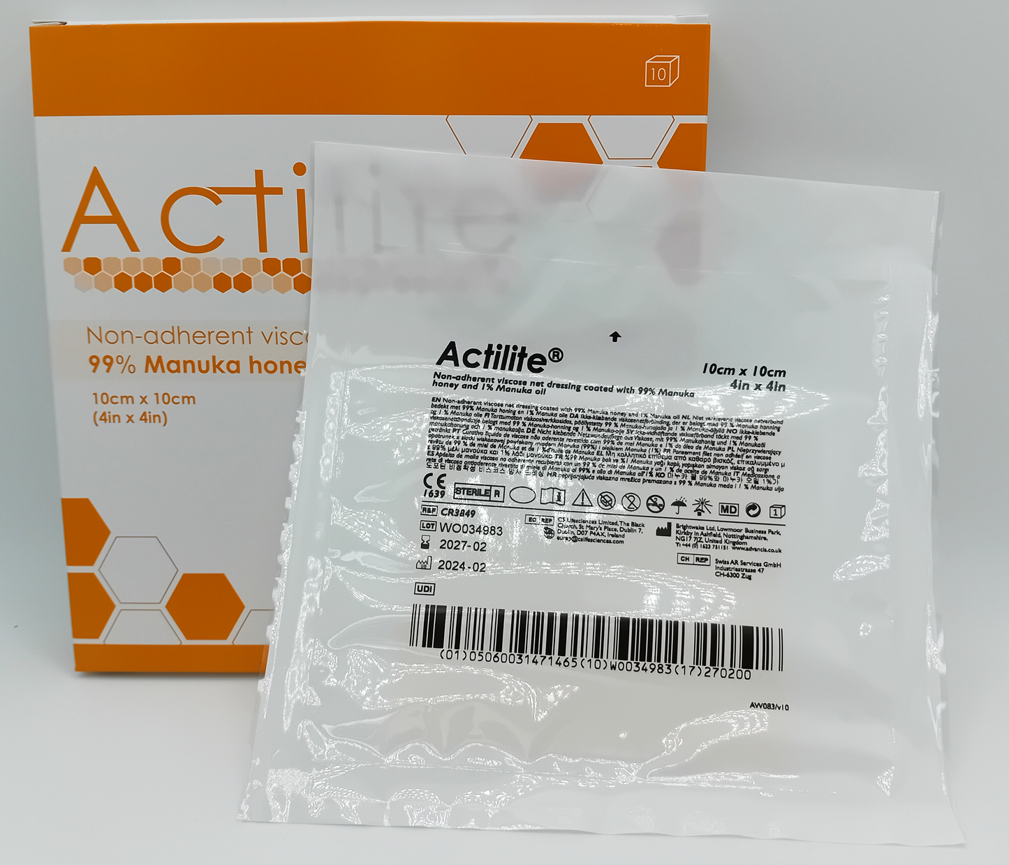 Actilite Wound Dressings Box of 10