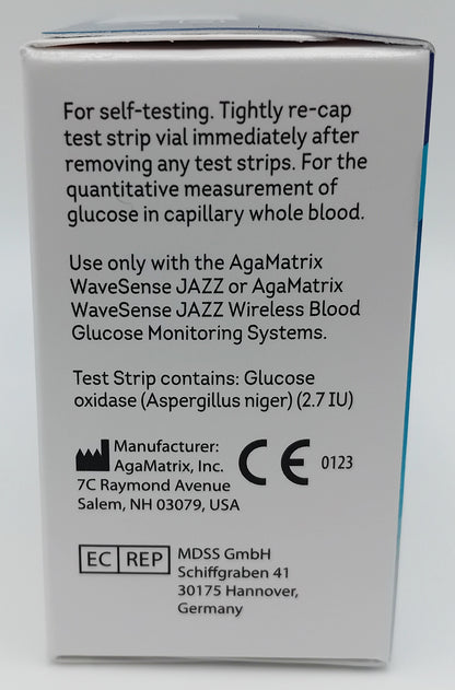 AgaMatrix Wavesense Jazz Duo Test Strips (50)