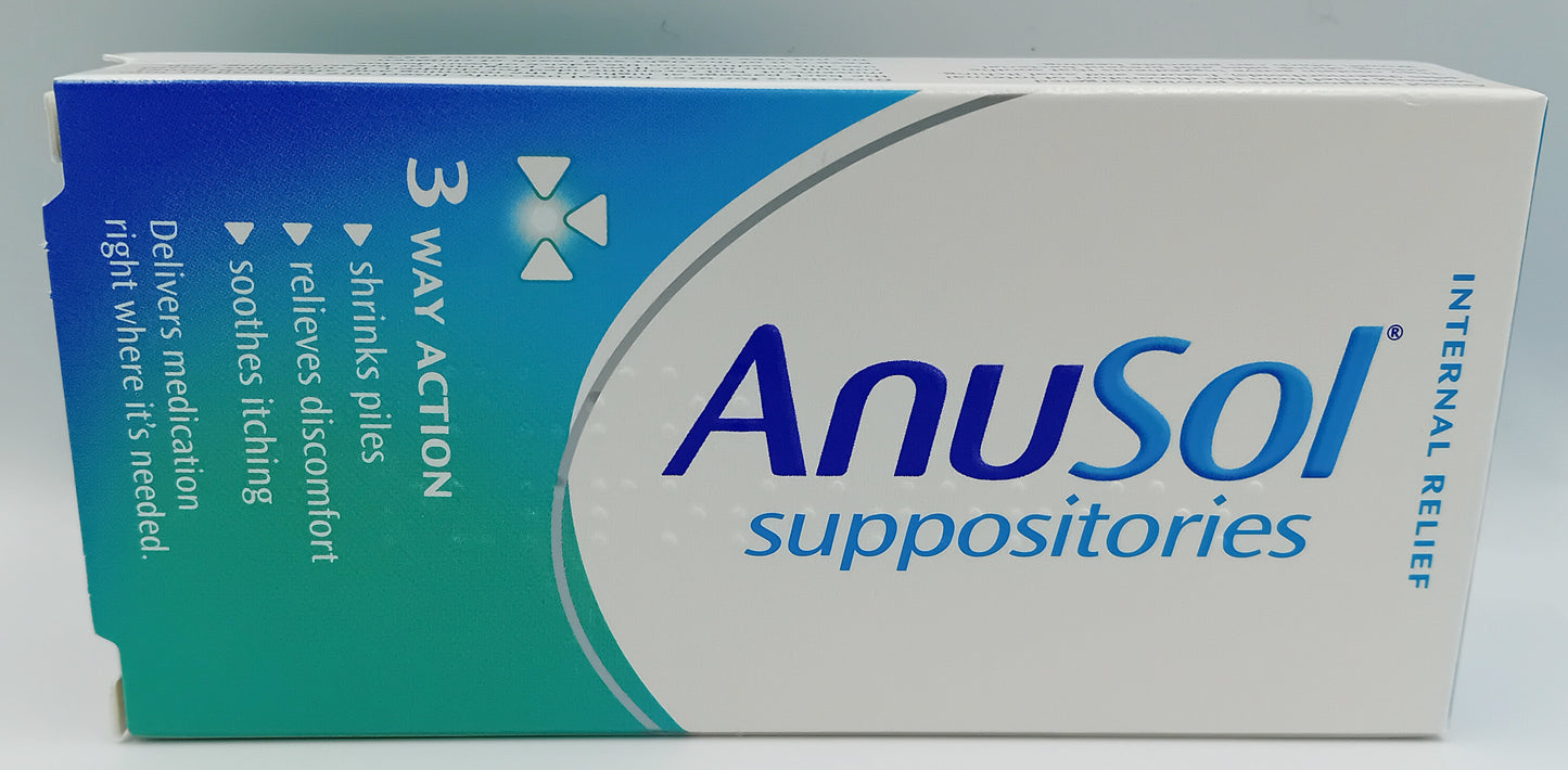 Anusol Haemorrhoid Relief Suppositories – Box of 12