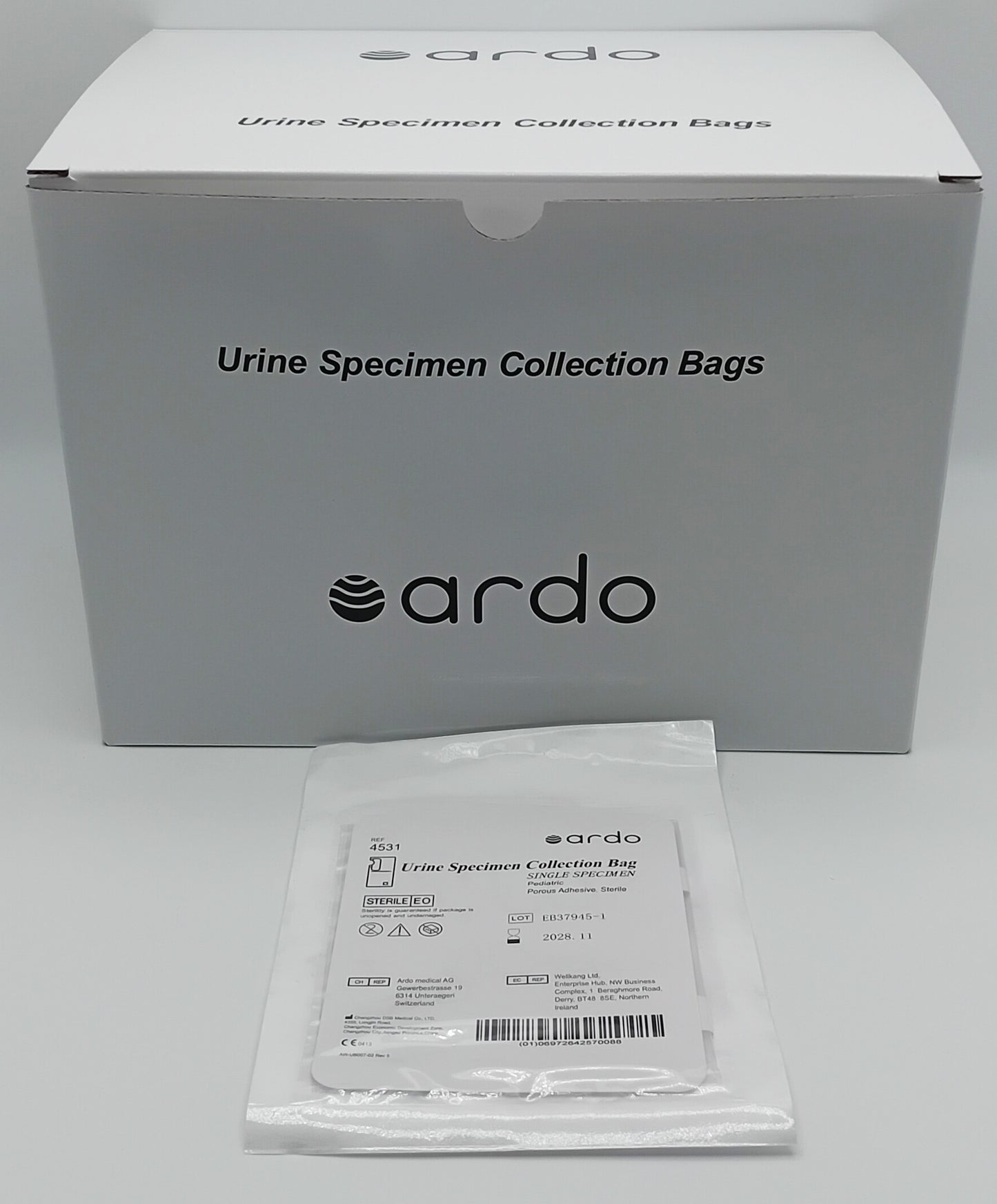 Ardo Pediatric Urine Specimen Collection Bags - Box of 100