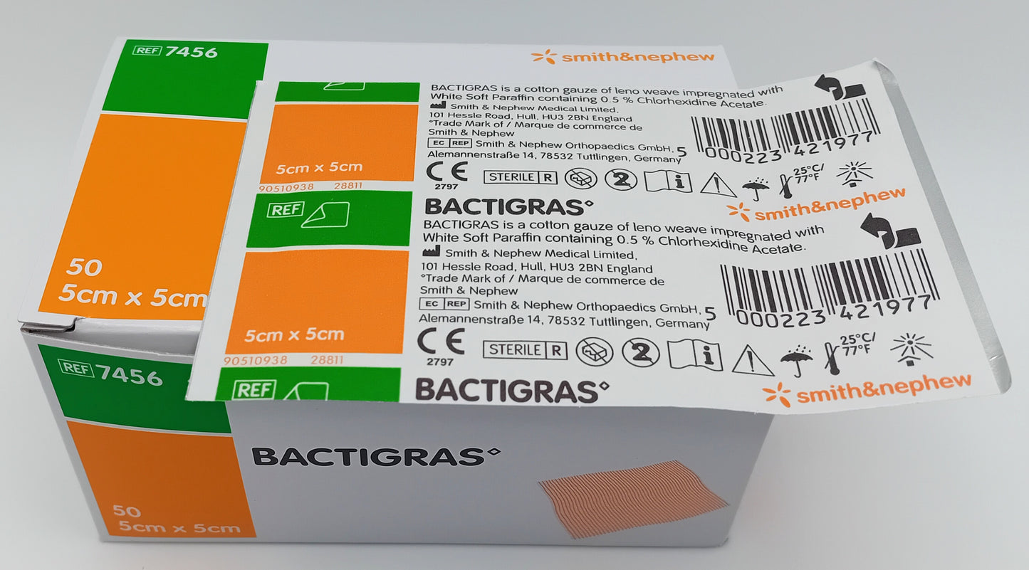 Bactigras Antiseptic Dressings