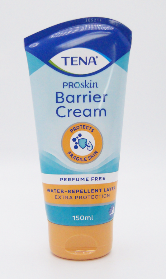 TENA Barrier Cream 150ml - Skin-Friendly, Moisturizing Cleanser - NEW