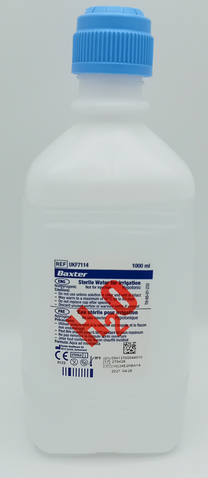 Baxter Sterile Irrigation Water 1000ml - Single Bottle