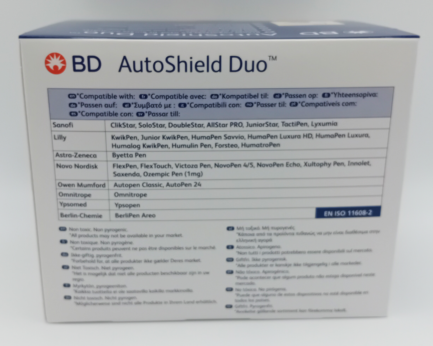 BD AutoShield Duo Safety Pen with Duel Automatic Shields - Box of 100