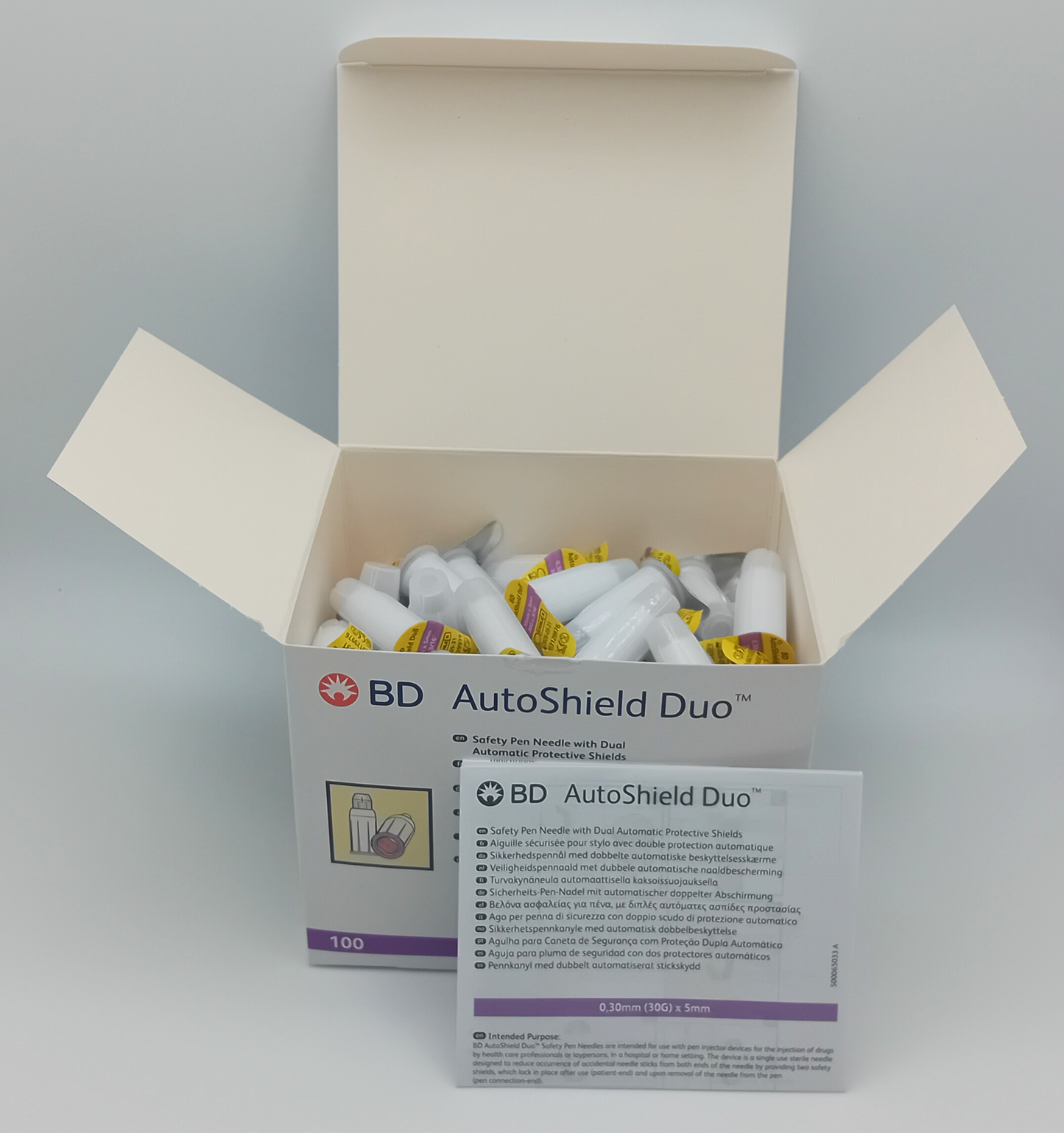 BD AutoShield Duo Safety Pen with Duel Automatic Shields - Box of 100