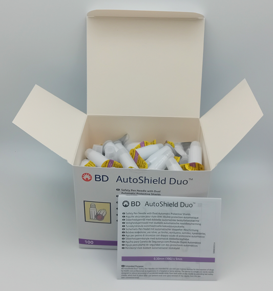 BD AutoShield Duo Safety Pen with Duel Automatic Shields - Box of 100