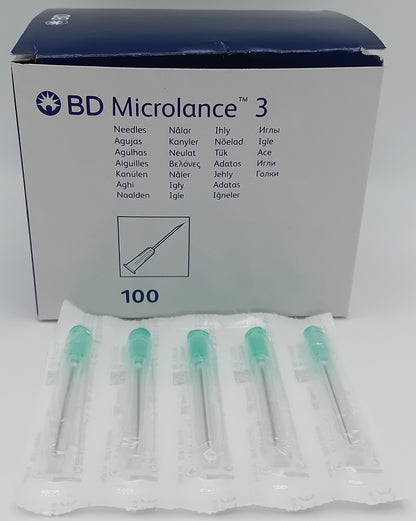 Microlance Needle Green 21G – Box of 100