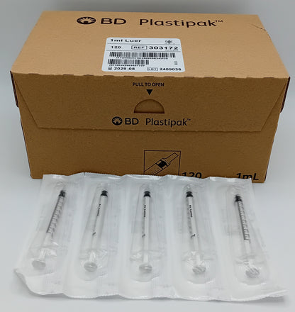 BD Plastipak Syringes 1ml – Box of 120