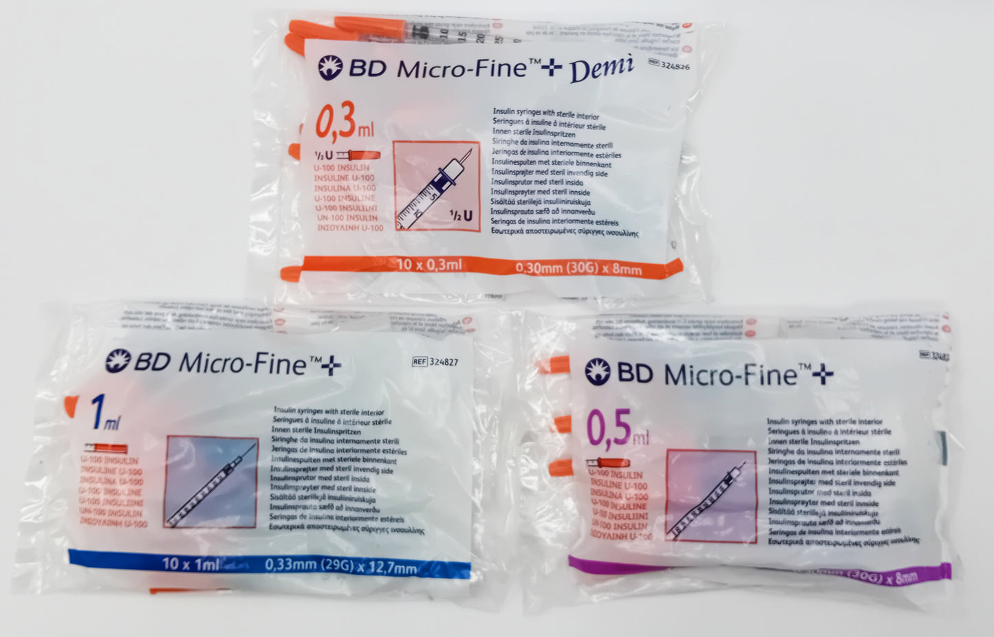 BD Microfine Insulin Syringes – Box of 100