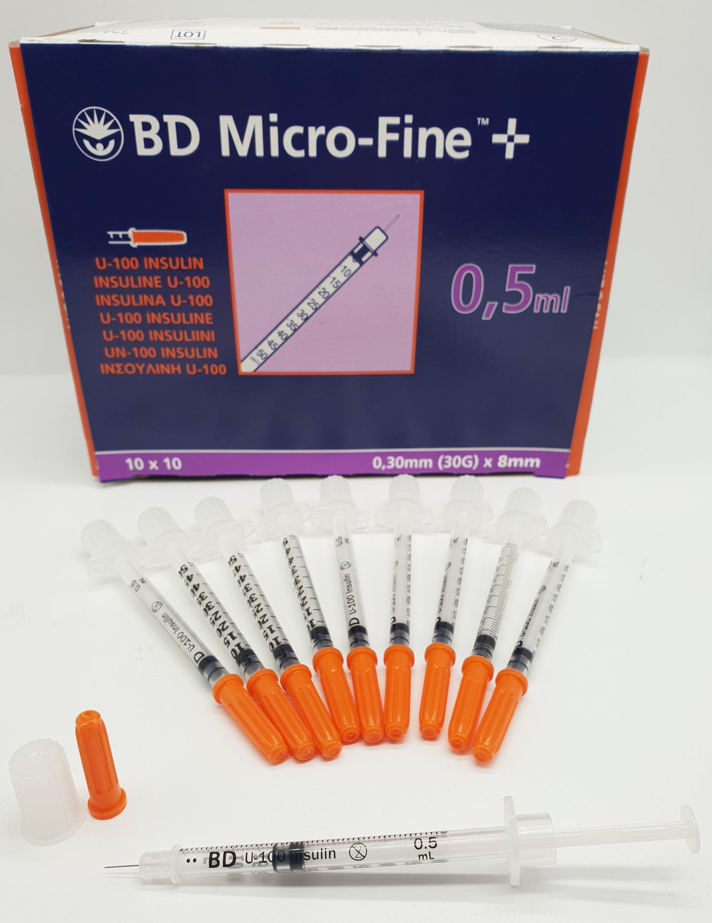 BD Microfine Insulin Syringes – Box of 100