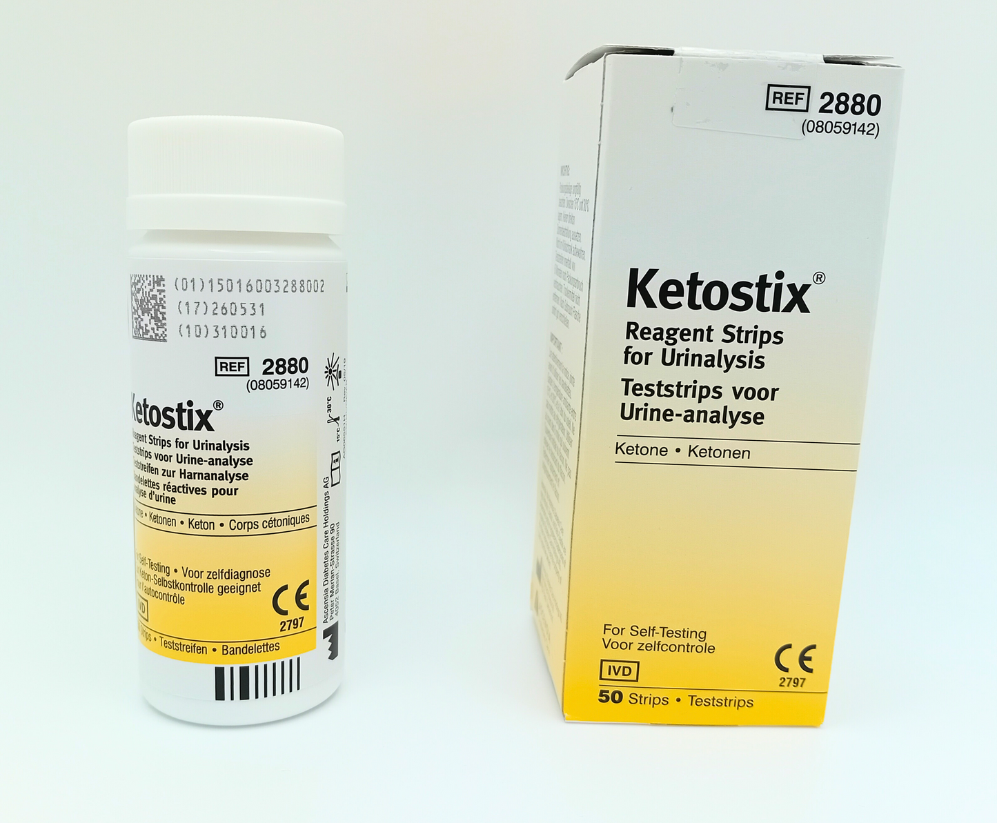 Ketostix Strips Reagent For Urinalysis Box of 1