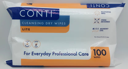 CONTI Lite Dry Wipe Large – Pack of 100