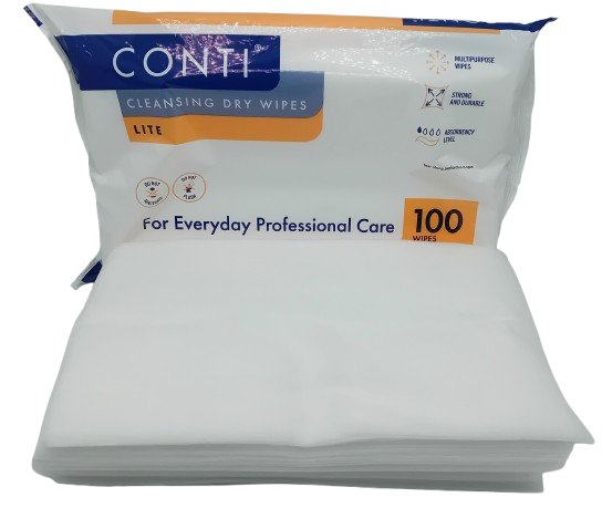 CONTI Lite Dry Wipe Large – Pack of 100