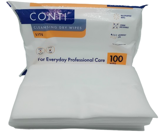 CONTI Lite Dry Wipe Large – Pack of 100