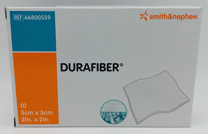 Durafiber 5x5cm Advanced Wound Dressings - Box of 10