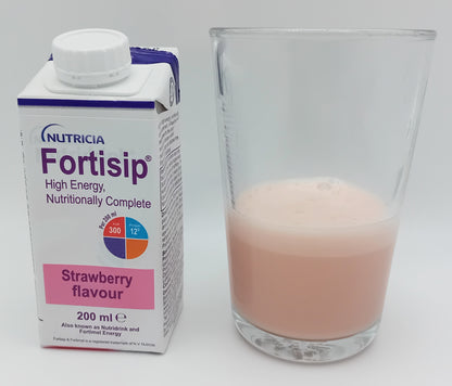 Fortisip 200ml Mixed Flavours - Pack of 24 (Strawberry, Chocolate, Vanilla, Banana)