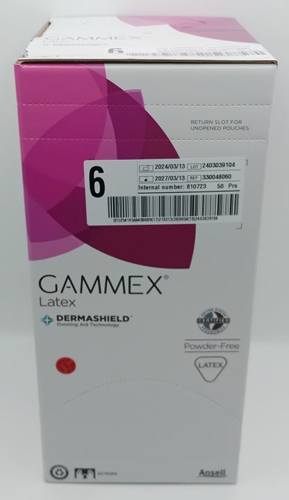 Gammex Latex Surgical Gloves Size 6 - Box of 50