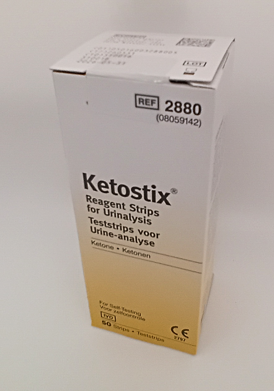 Ketostix Strips Reagent For Urinalysis Box of 1