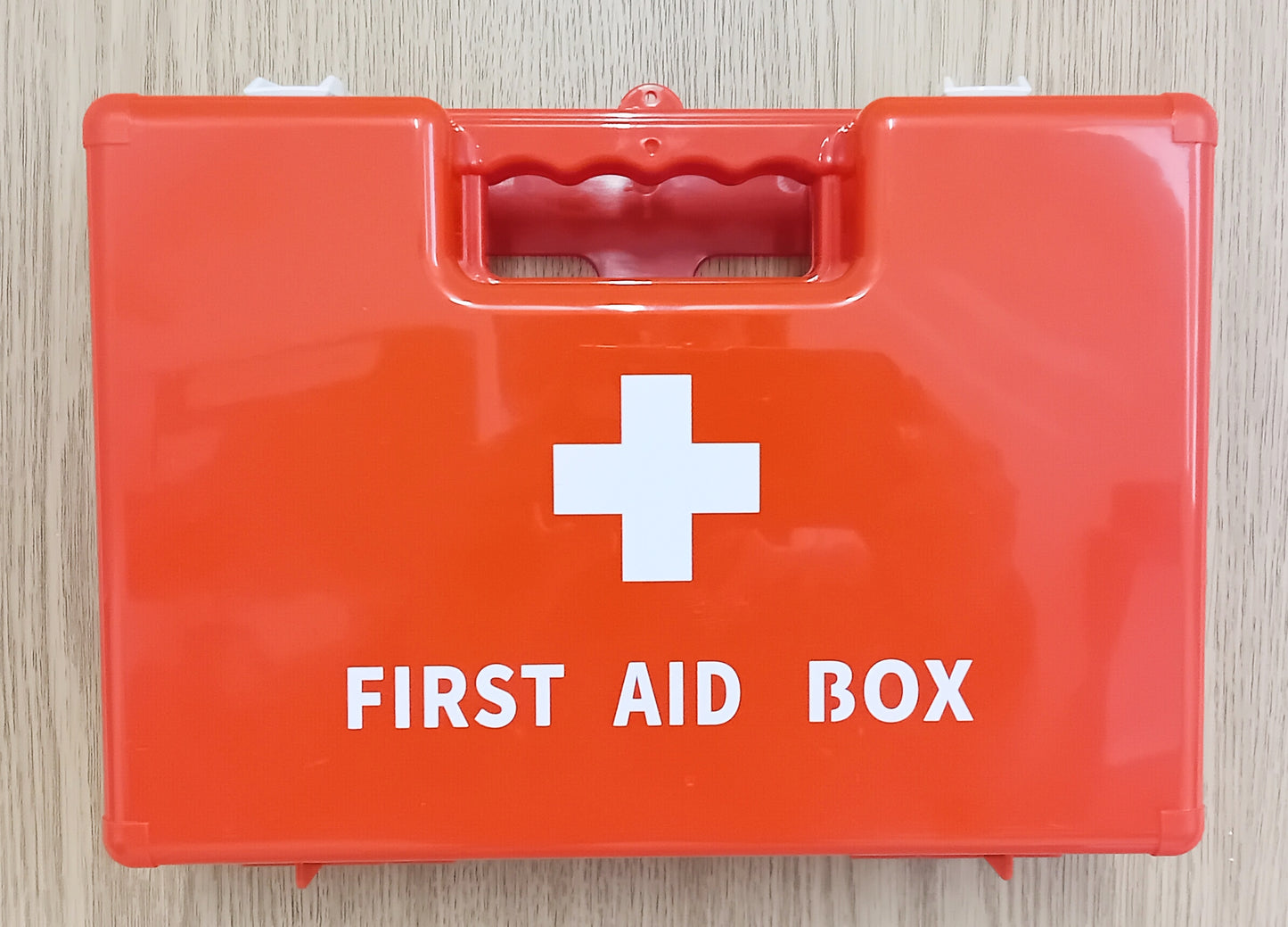 Empty First Aid Box - Red - Durable Storage for Medical Supplies