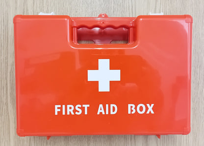 Empty First Aid Box - Red - Durable Storage for Medical Supplies