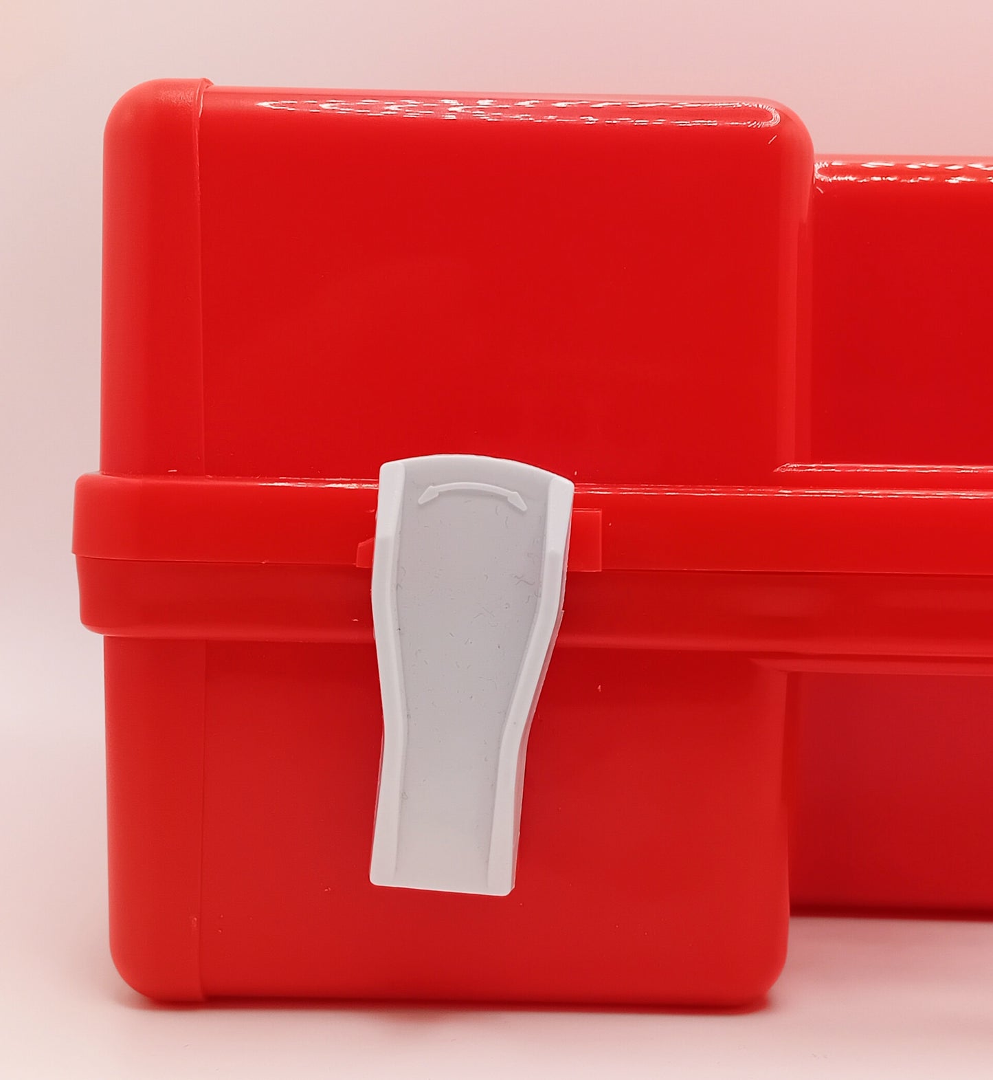 Empty First Aid Box - Red - Durable Storage for Medical Supplies