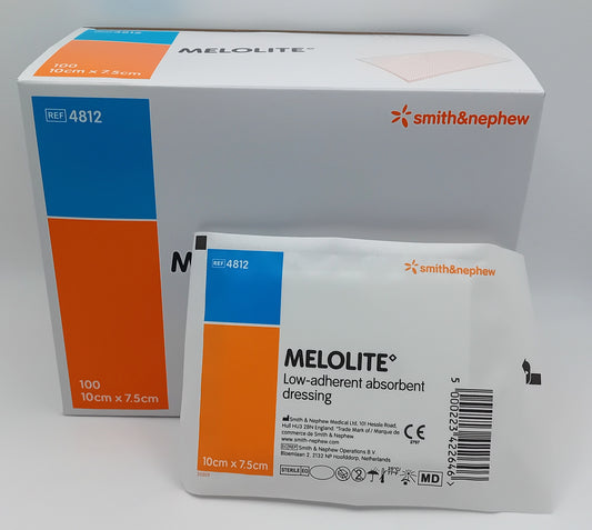 Melolite 7.5cm x 10cm Non-Adherent Dressings - Pack of 100