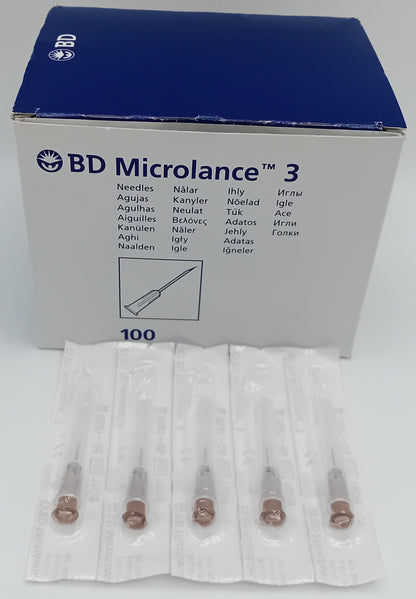 Microlance Needle Brown 26G – Box of 100