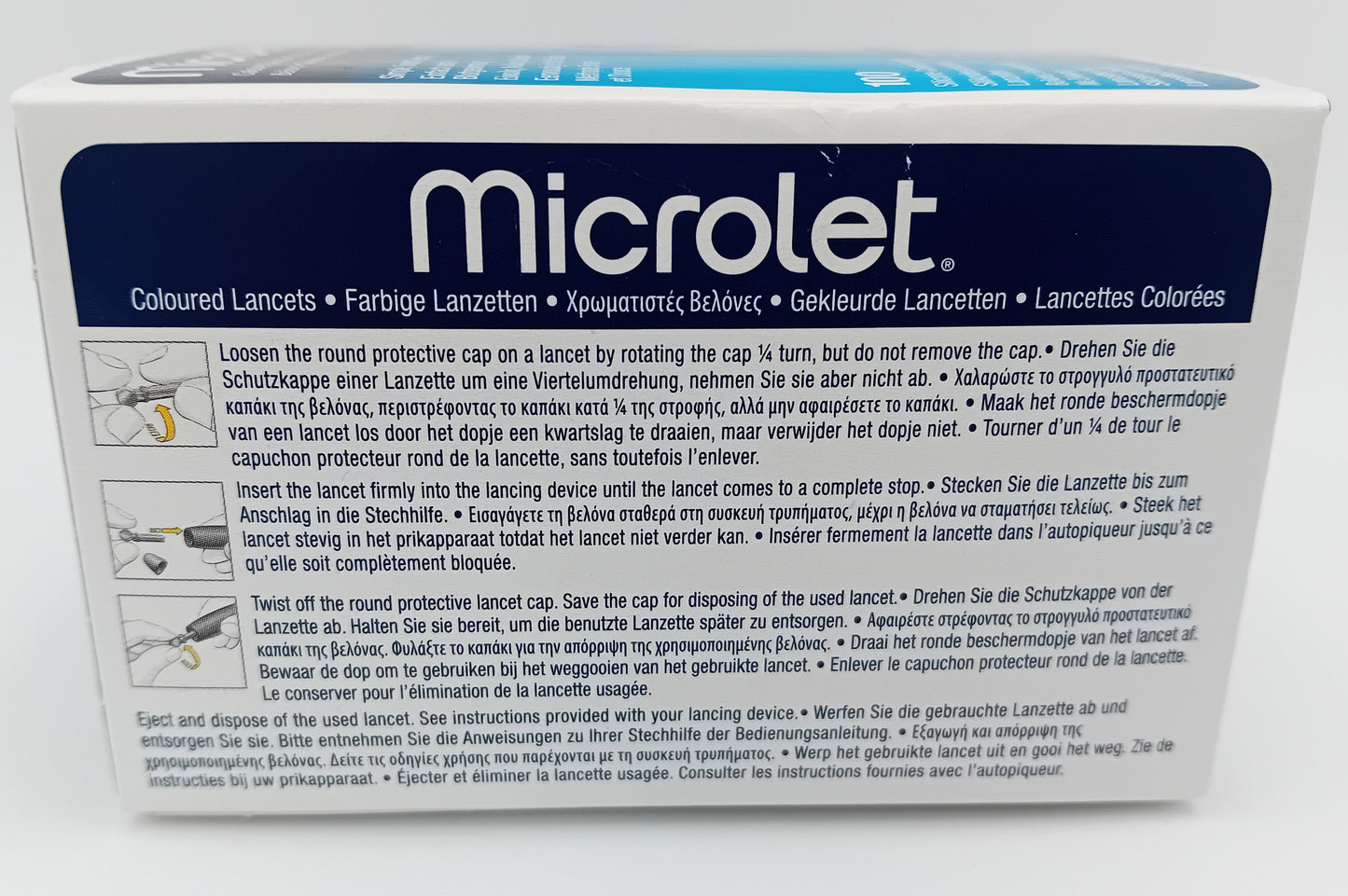 Microlet Lancets - Multicoloured - Box of 100