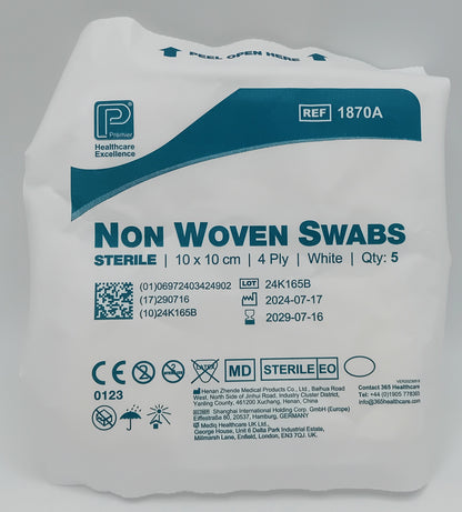 Non Woven Swabs Sterile 4 PLY