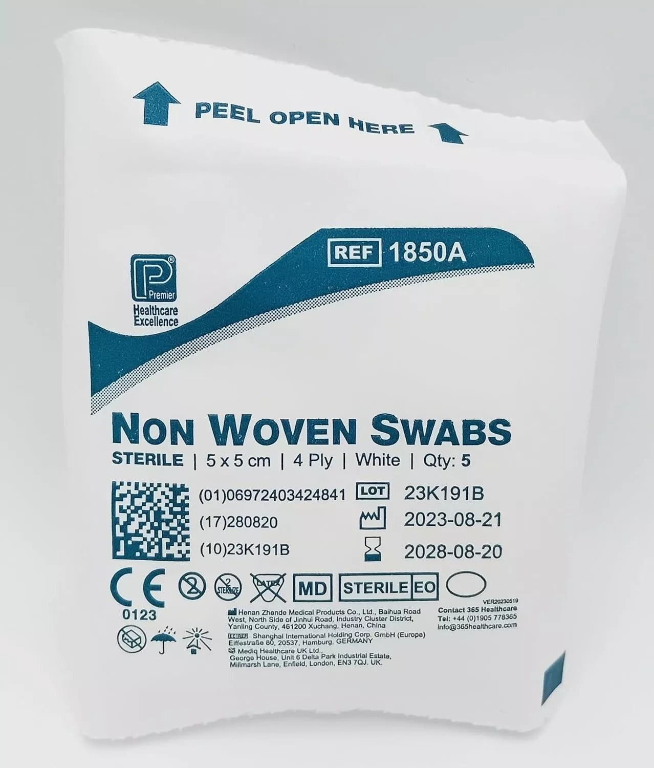 Non Woven Swabs Sterile 4 PLY