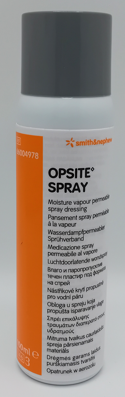 Opsite Film Dressing Spray 100ml - Breathable, Water-Resistant Wound Care Burns