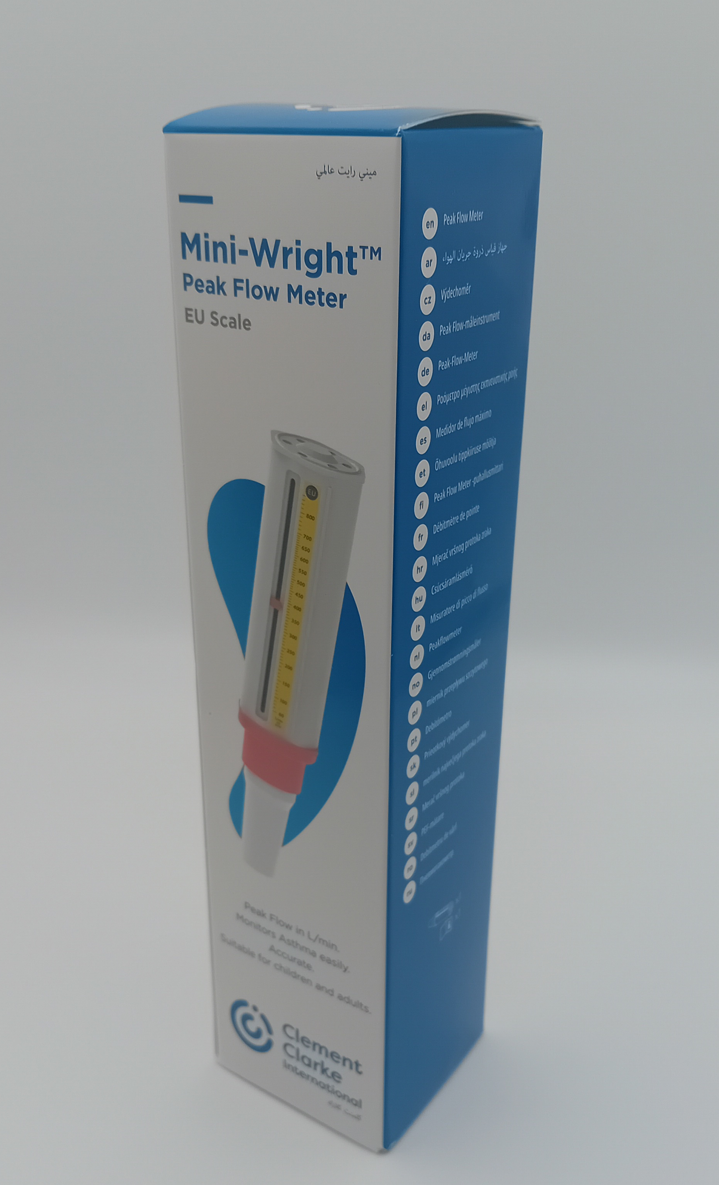 Clement Clarke, Mini Wright Peak Flow Meter, Standard Range - Respiratory Health