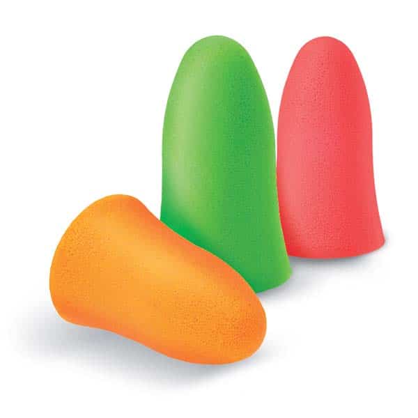 QUIES Anti Noise Foam EarPlugs - Multicolour - 12 Plugs (6 Pairs)