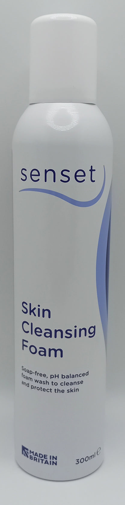 Senset Skin Cleansing Foam 300ml - Gentle No-Rinse Cleanser for Sensitive Skin