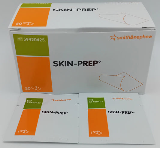 Skin-Prep Wipes - Box of 50 - Protective Barrier Wipes