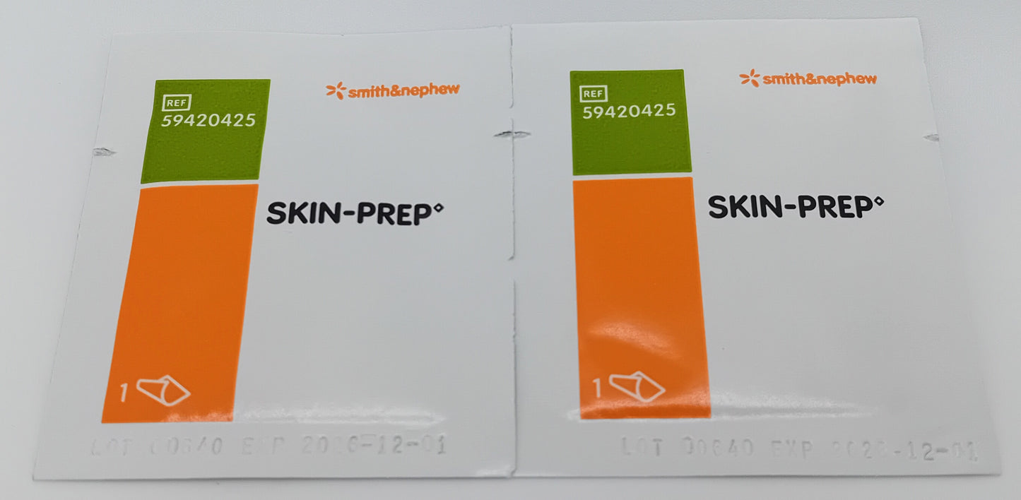 Skin-Prep Wipes - Box of 50 - Protective Barrier Wipes