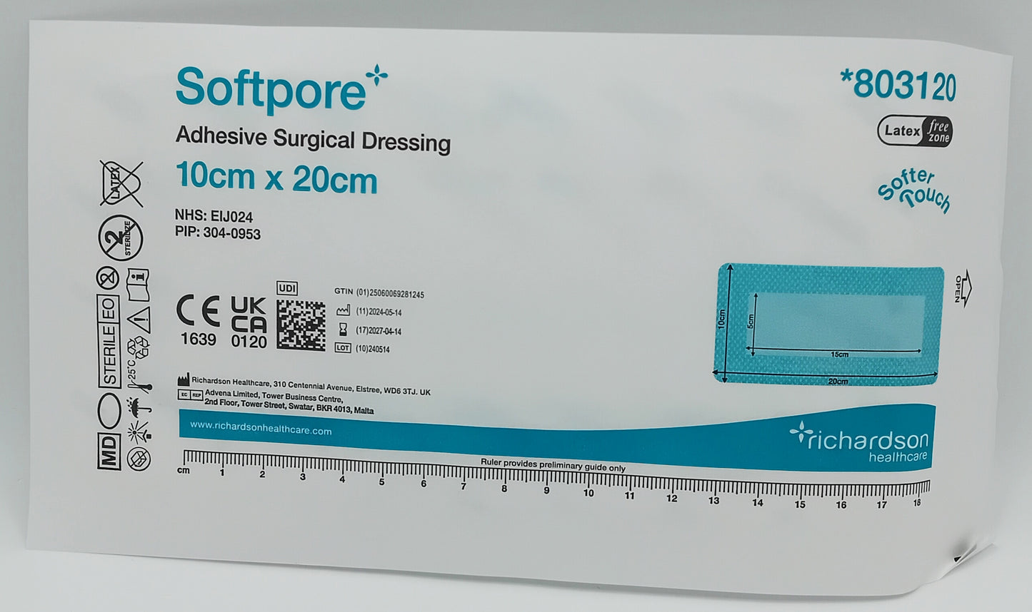 Softpore Adhesive Surgical Dressings