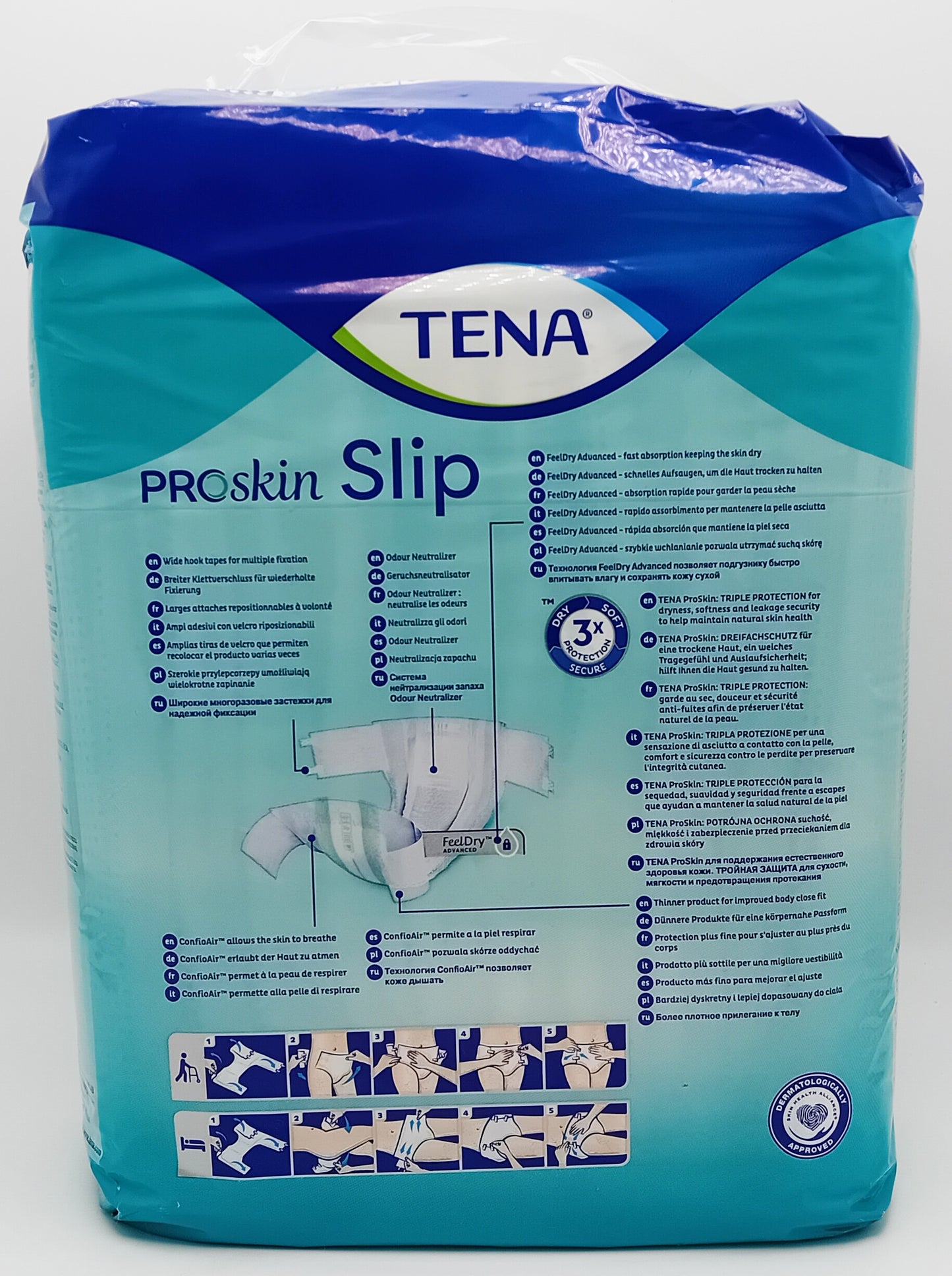 TENA ProSkin Slip Medium - Super Absorbent Incontinence Pads - Pack of 10