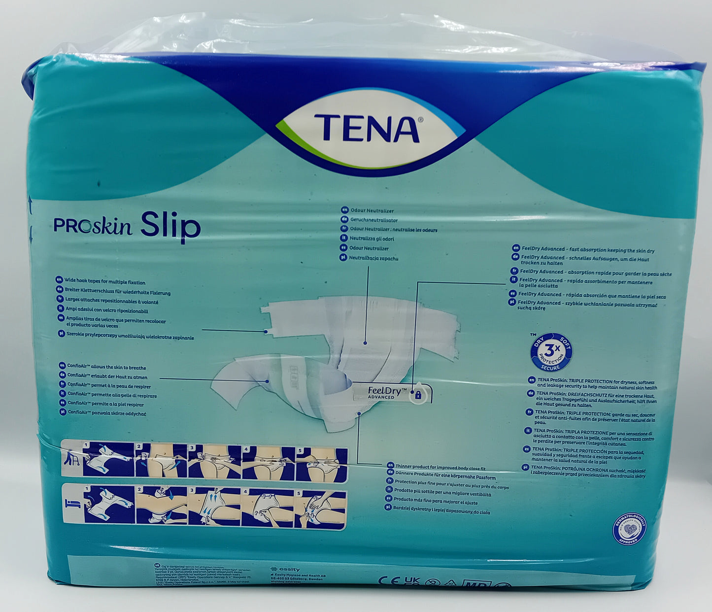 TENA Slip ProSkin Super Large – Pack of 30 Incontinence Briefs