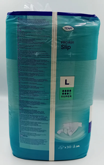 TENA Slip ProSkin Super Large – Pack of 30 Incontinence Briefs