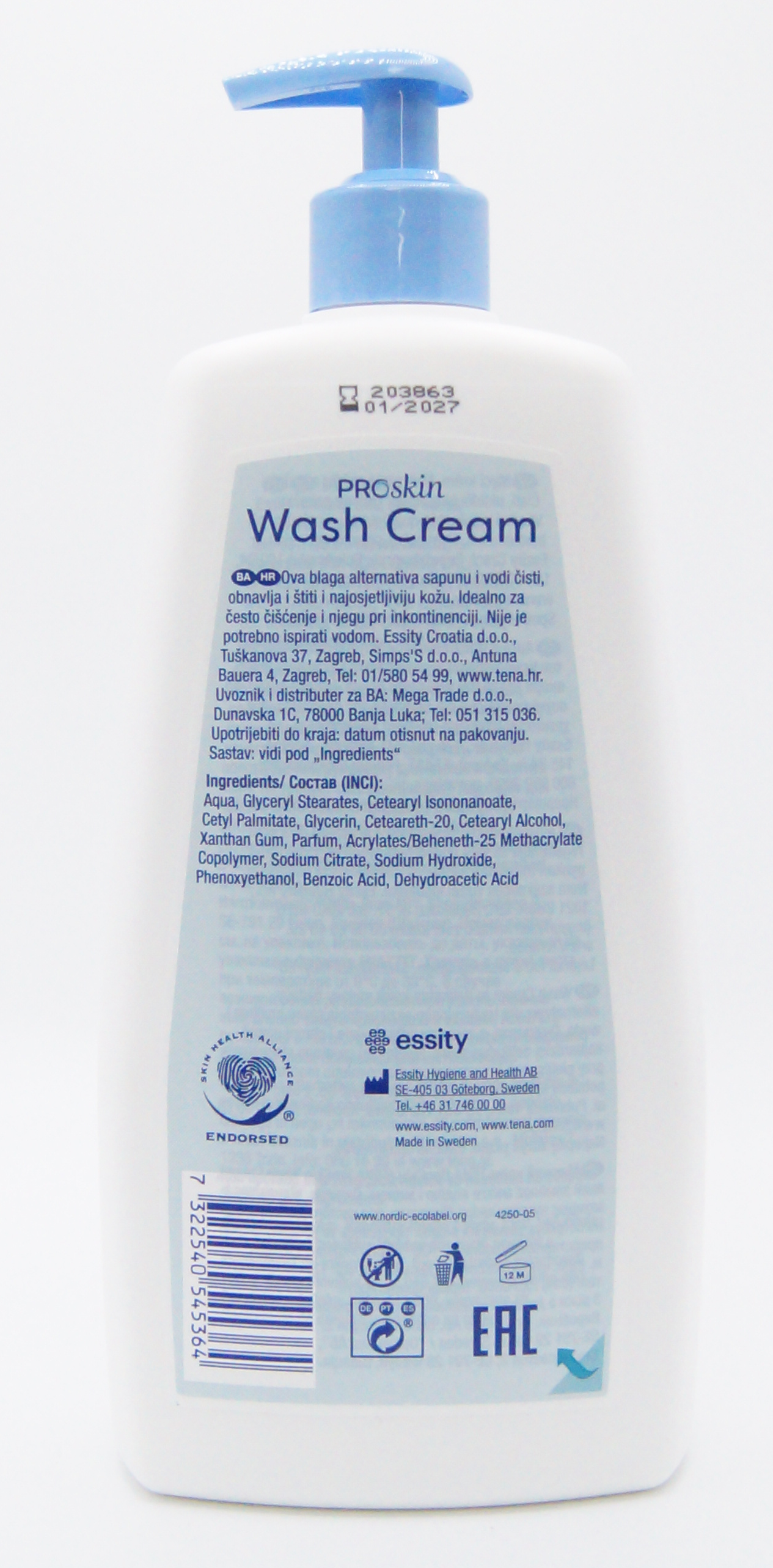 TENA Wash Cream – 3in1 1000ml