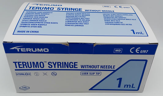 Terumo 1ml Syringes - Box of 100 - Precision Medical Syringes