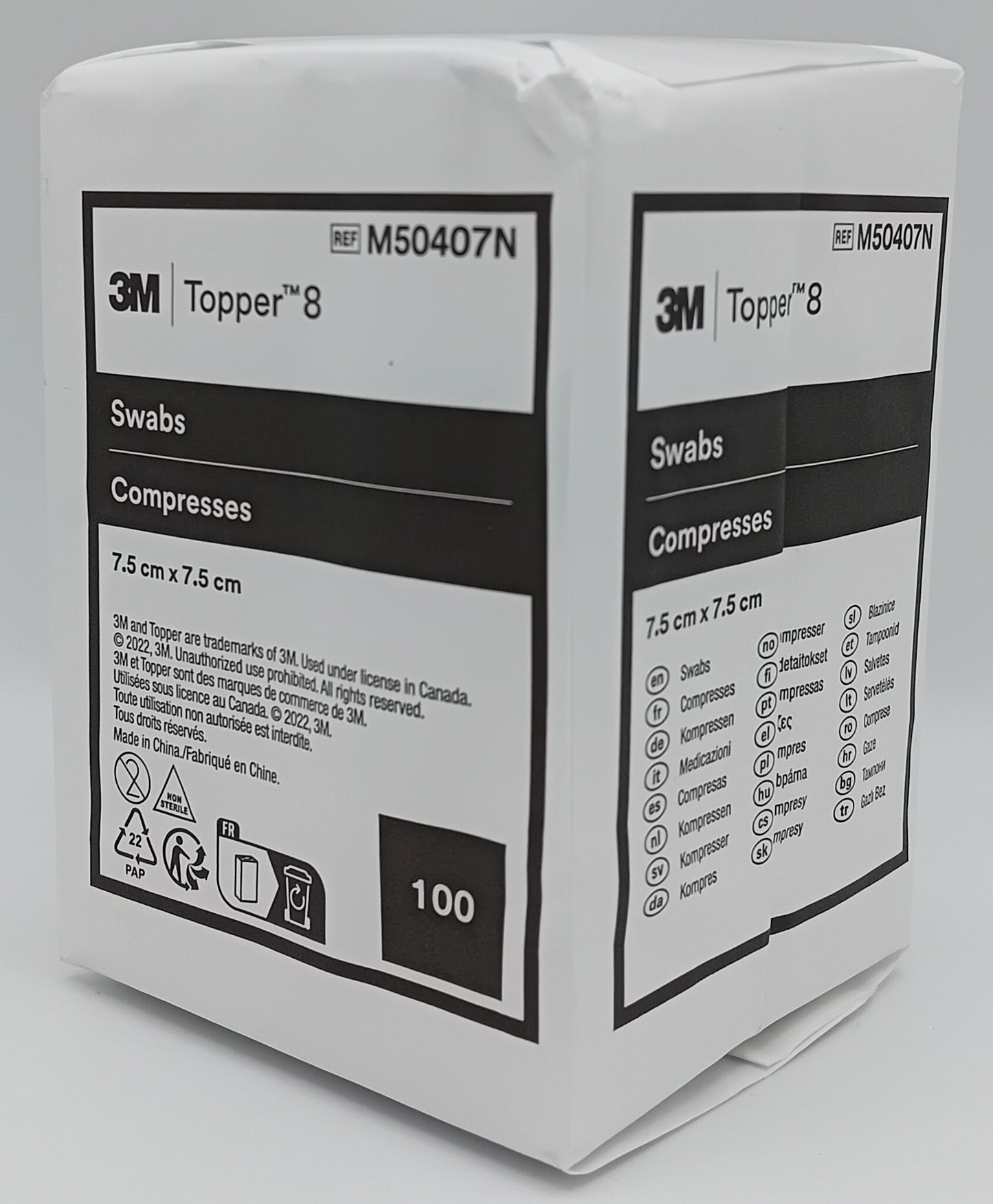 Topper 8 Non-Sterile Absorbent Gauze Swabs