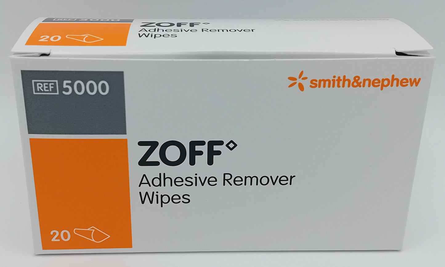 ZOFF Adhesive Remover Wipes - Box of 20