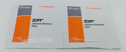 ZOFF Adhesive Remover Wipes - Box of 20